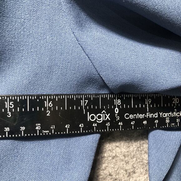 Women's Vintage 1980's Ann Miller Collection Skirt Suit Size 7 Blue Short - Picture 7 of 16